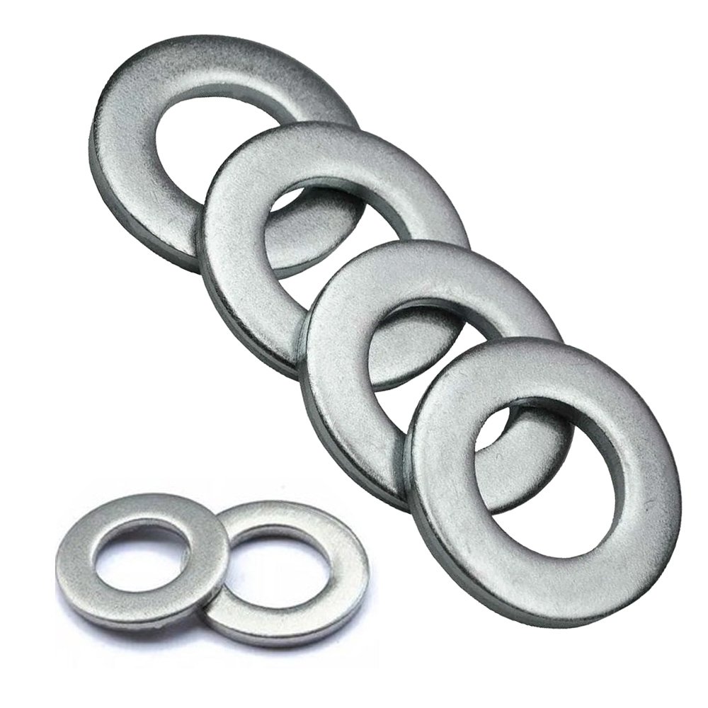 Flat washer for even load distribution and surface protection in fastening applications