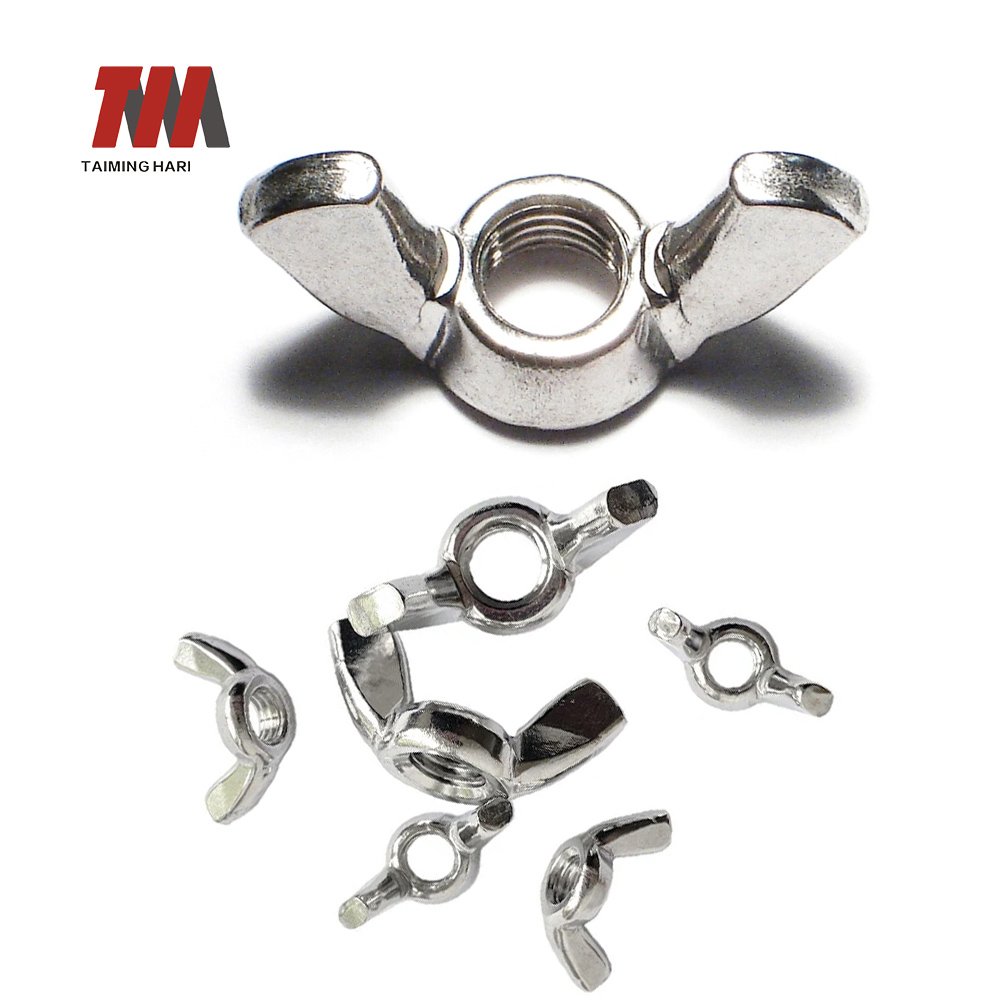 Wing nuts for hand-tightening without tools, ideal for quick adjustments in various applications