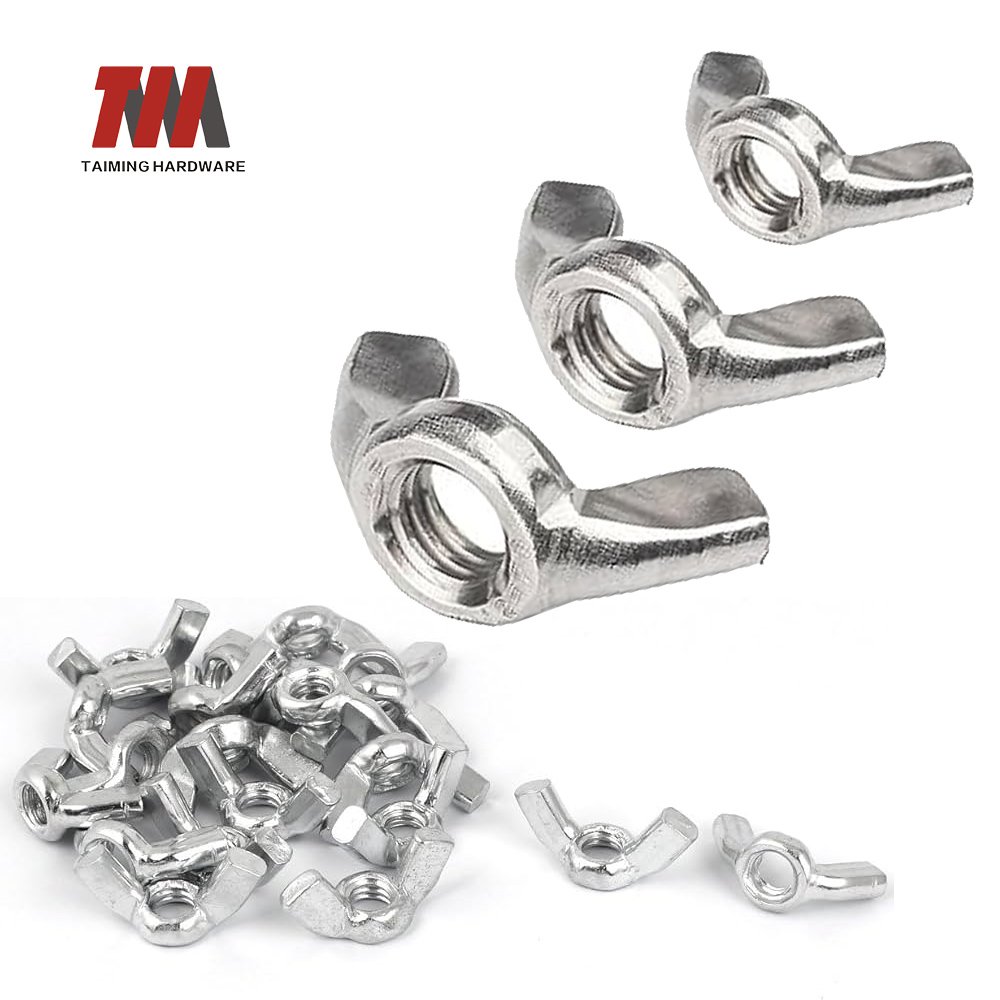 Wing nuts for easy hand-tightening in automotive, industrial, and DIY applications
