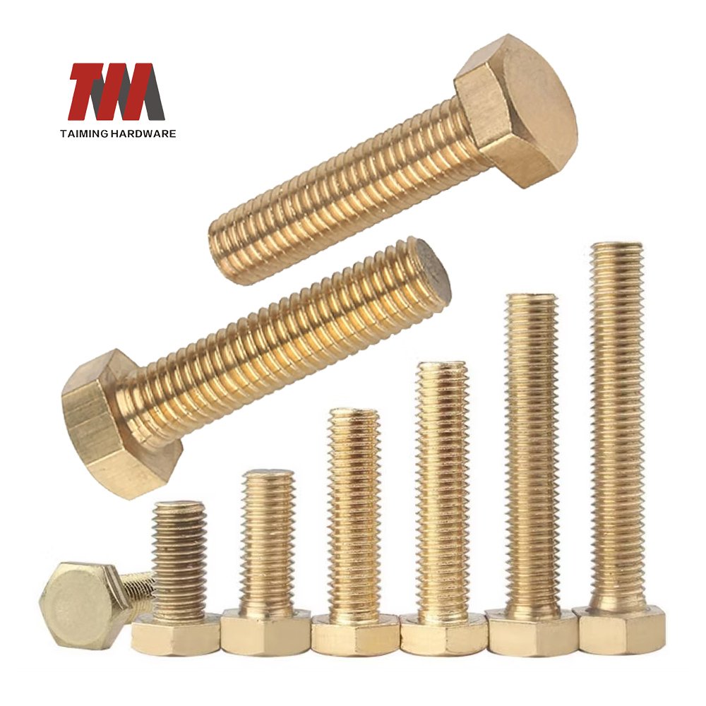 Carbon steel hex bolt with corrosion-resistant finish
