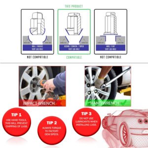 Open-end lug nut for extended studs and race wheels
