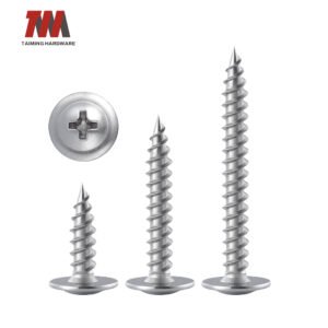 Carbon steel truss head self-tapping screw with black zinc coating