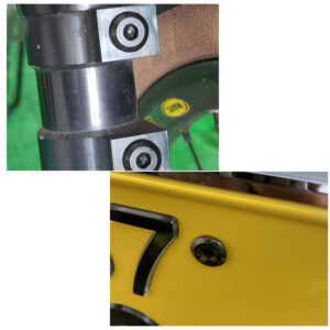 Slim head Phillips machine screw stainless steel M4 low clearance