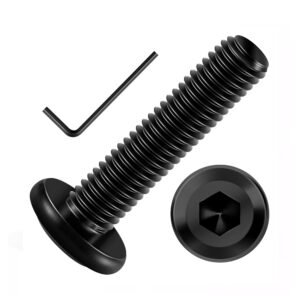 Slim head machine screw carbon steel zinc plated M6 DIN 7985