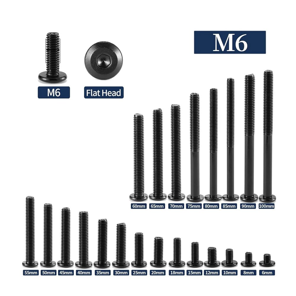 Slim head machine screw stainless steel DIN 7985 M4 low profile fastener