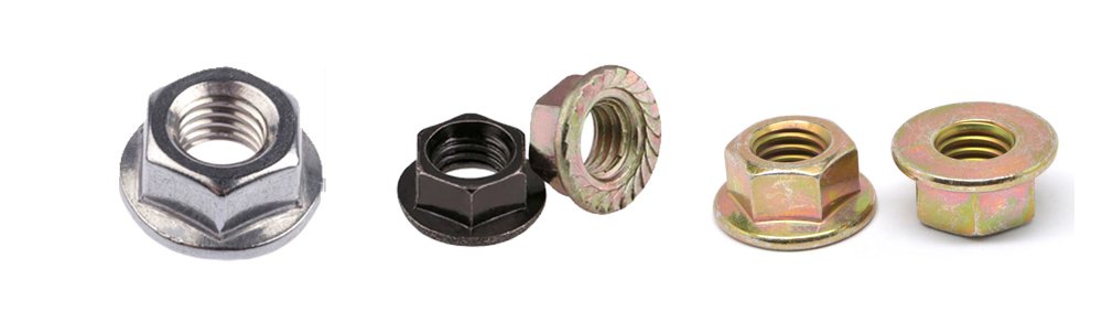 Hex flange nut with integrated washer face for secure fastening (DIN 6923)